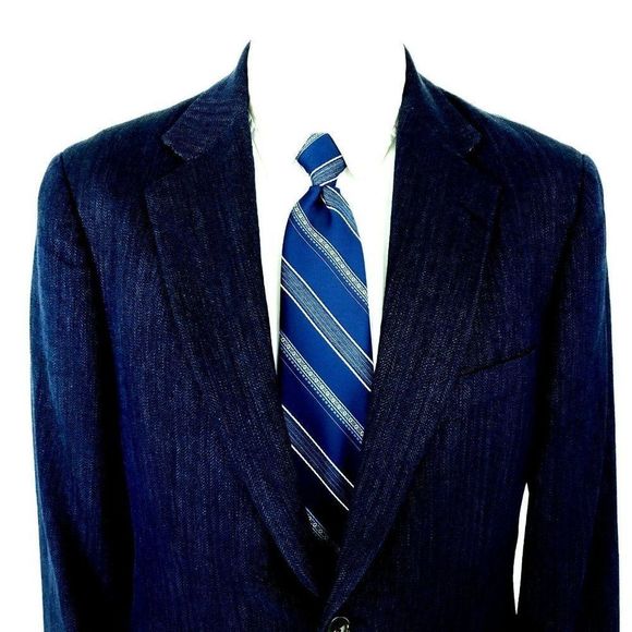 Brooks Brothers Other - Brooks Brothers 1818 Madison Silk Linen Wool 2 Button Sport Coat 38S Herringbone